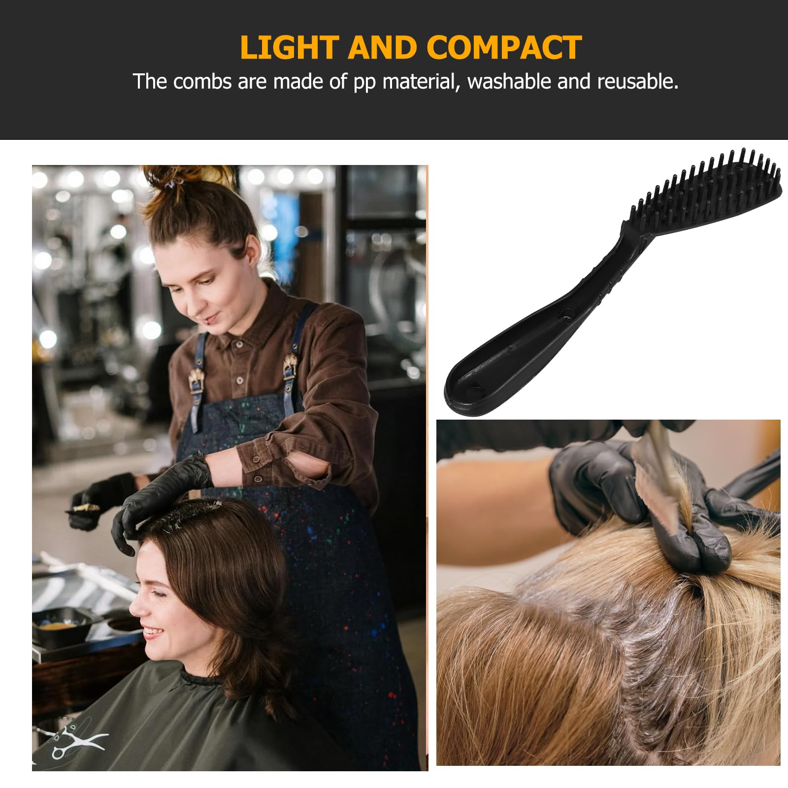 Beaupretty 6-Piece Hair Coloring Kit - Professional Hair Dye Brushes & Combs Set for Balayage, Highlights, and Root Touch-Up - Perfect for Salon & Home Hair Coloring