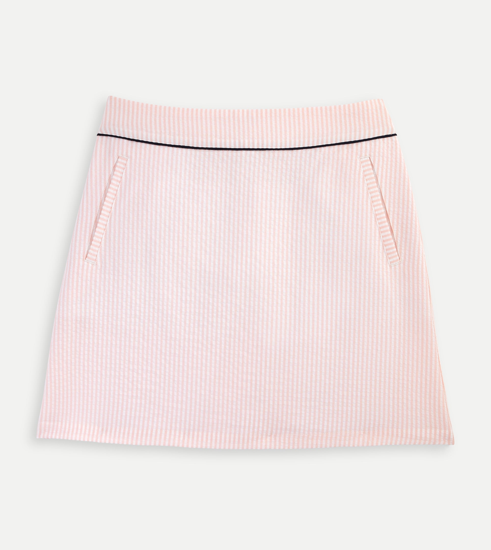 Renwick Seersucker Skort for Women - Comfortable Stretch Waistband, Breathable Summer Skirt Shorts - Perfect for Golf, Tennis, Beach & Casual Outings