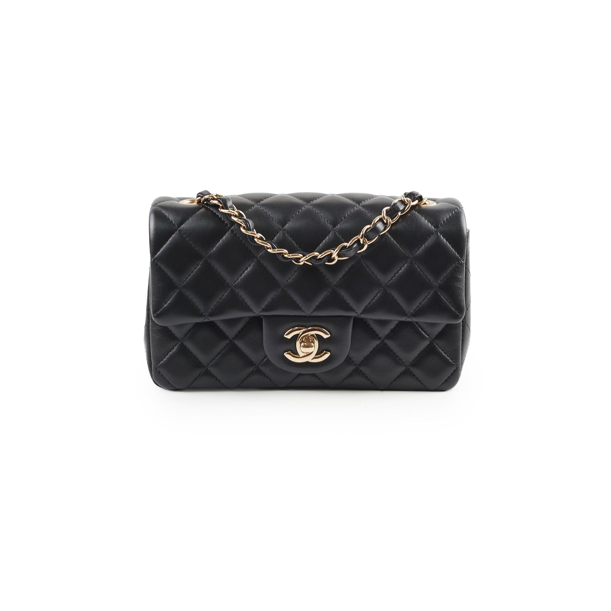 Chanel Mini Rectangle Lambskin Black Microchip Bag - Luxury Designer Crossbody Purse for Women | Perfect for Evening Events, Date Nights & Special Occasions