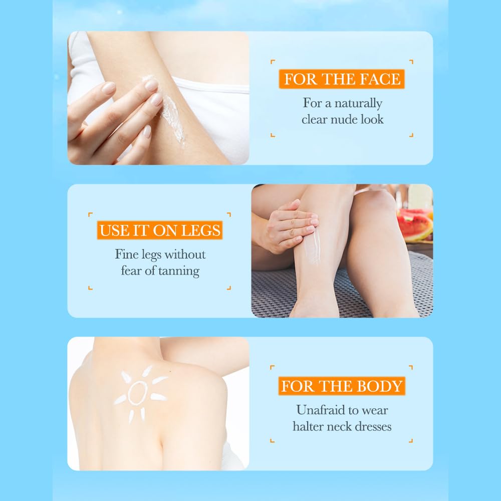 BIOAQUA Rice Raw Pulp Sunscreen SPF 50+ PA+++ | UVA UVB Protection | Waterproof & Sweat Proof | Long Lasting & Nourishing 4-in-1 Formula | 40g / 1.41oz | Perfect for Beach, Swimming & Outdoor Activities