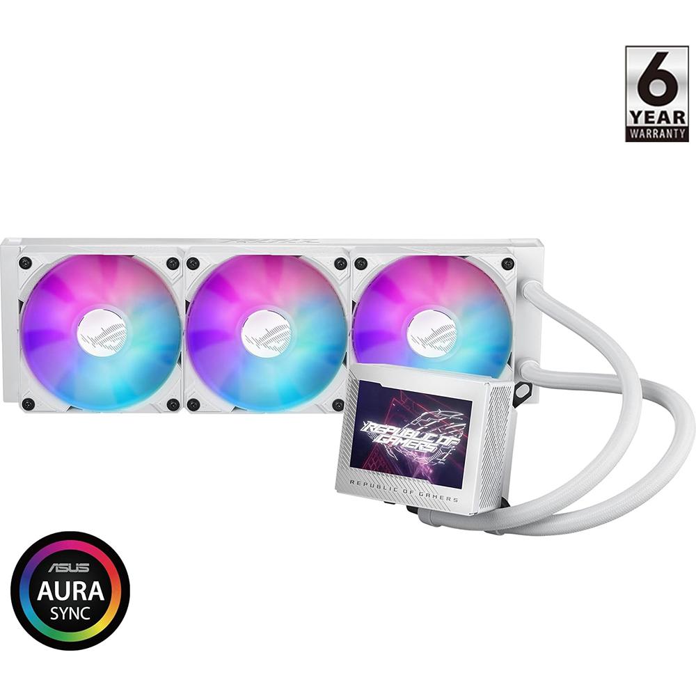 ASUS ROG Ryujin III 360 ARGB White Liquid CPU Cooler - Premium RGB AIO Water Cooling for Gaming PC, High Performance Cooling Solution for Intel/AMD Processors - Perfect for Gaming Rigs, Workstations & Overclocking Systems