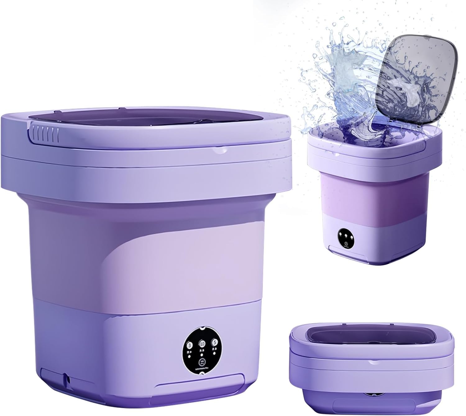 Portable Washing Machine 11L Large Capacity - Compact Mini Washer for Underwear, Socks, Baby Clothes | Perfect for Travel, Camping, RV, Apartments & Small Spaces | Lightweight & Energy Efficient