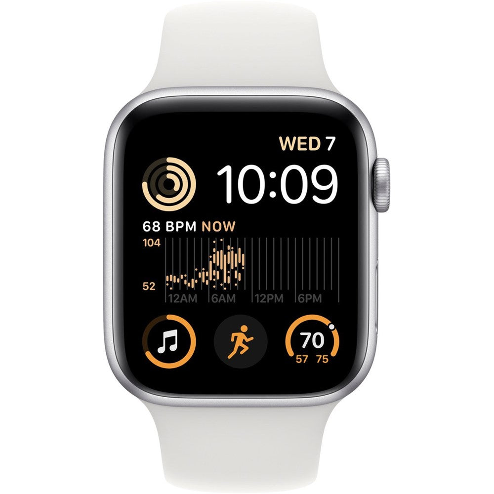 Apple Watch SE 2022 (44mm) GPS + Cellular Unlocked Smartwatch - Aluminum Case (Renewed Like New) for Fitness Tracking, Notifications & Calls | Perfect for Running, Workouts & Daily Use