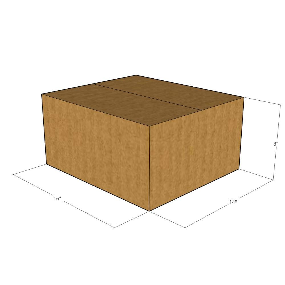 200 New Corrugated Shipping Boxes 16x14x8 Inches - 32 ECT Strength - Durable Moving & Storage Boxes for Home, Office & Ecommerce Packaging