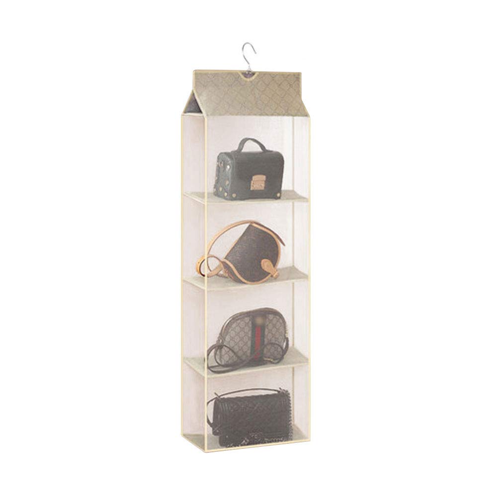 YUIOP Foldable Hanging Purse Organizer - Dustproof Closet Storage Bag for Handbags, Wallets & Accessories | Space-Saving Wardrobe Solution for Bedroom, Closet & Travel