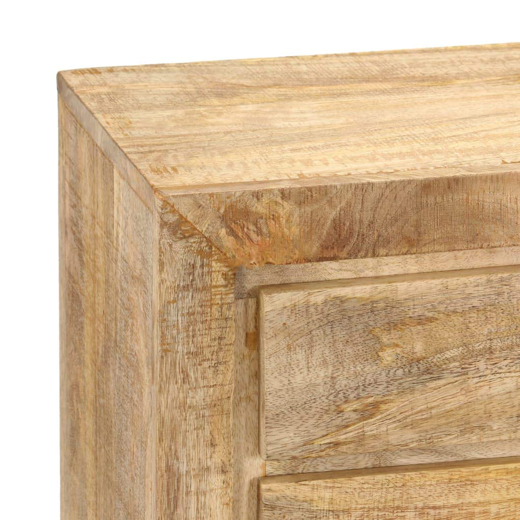 Solid Mango Wood Console Table with Drawer, 47.2