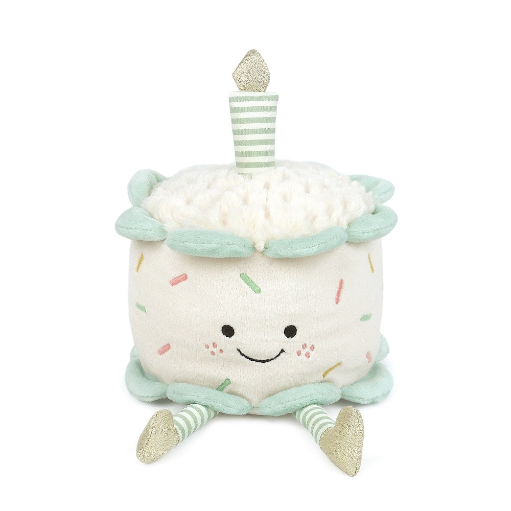 Adorable Birthday Cake Plush Toy - Soft & Cuddly Stuffed Animal for Kids, Perfect for Birthday Gifts & Party Decorations