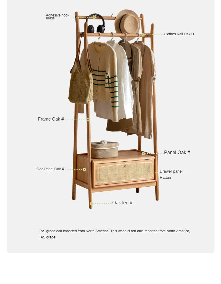 Premium Oak Solid Wood Clothes Hanger Rack - Heavy Duty Wooden Coat Hangers for Closet Organization - Perfect for Wardrobe, Laundry Room & Hotel Use