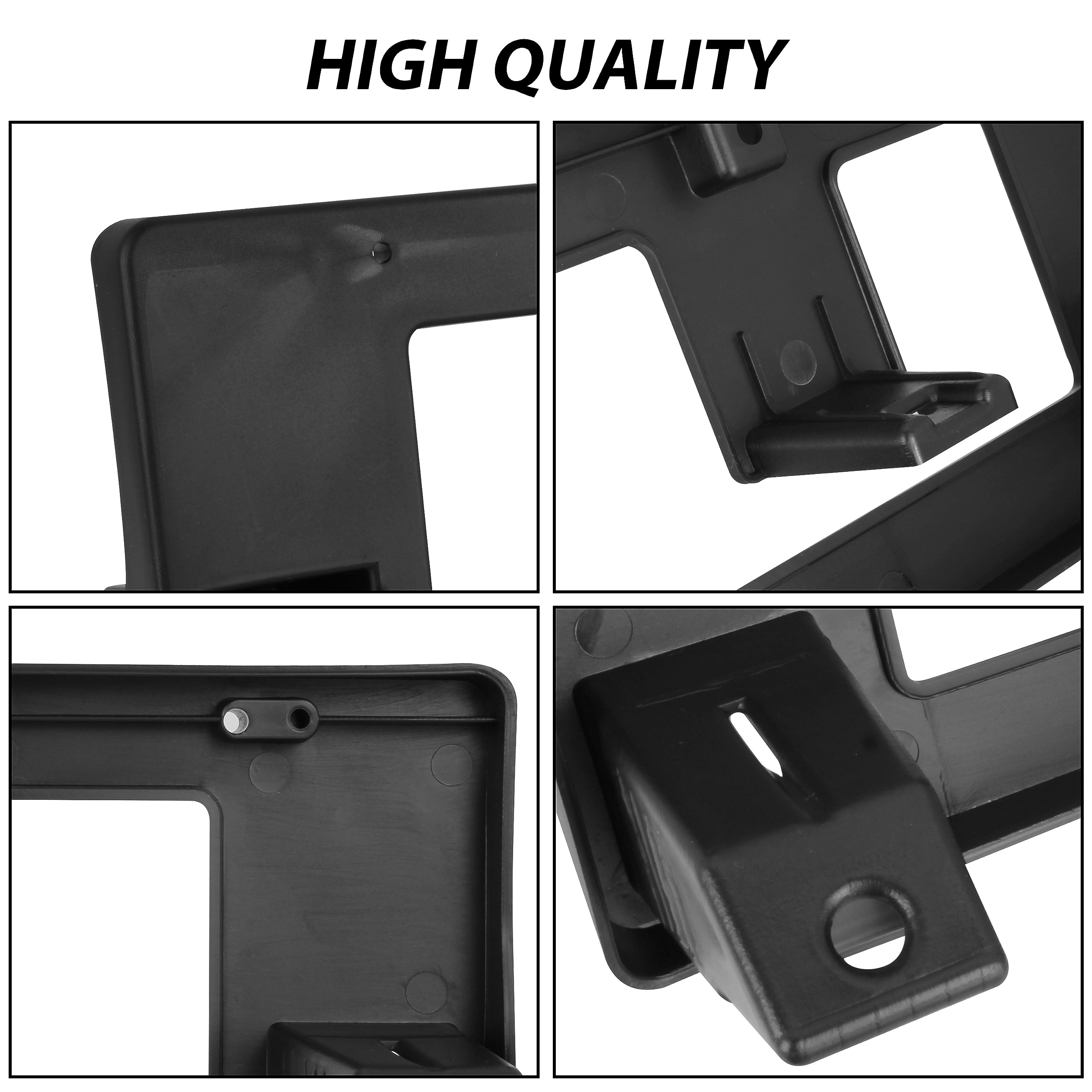 KEWISAUTO Black Front License Plate Frame Bracket Holder Cover for 2006-2007 Honda Accord 4dr - Replacement for OEM #71145-SDA-A10 (1PC) - Perfect for Car Accessories & Front Bumper Protection