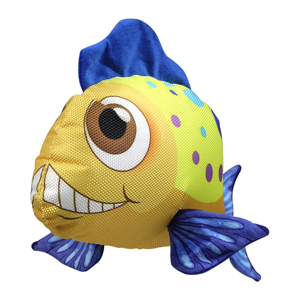 TEHAUX Squeaky Goldfish Dog Chew Toy - Durable Bite-Resistant Pet Plaything for Small & Medium Dogs - Perfect for Fetch, Training & Playtime