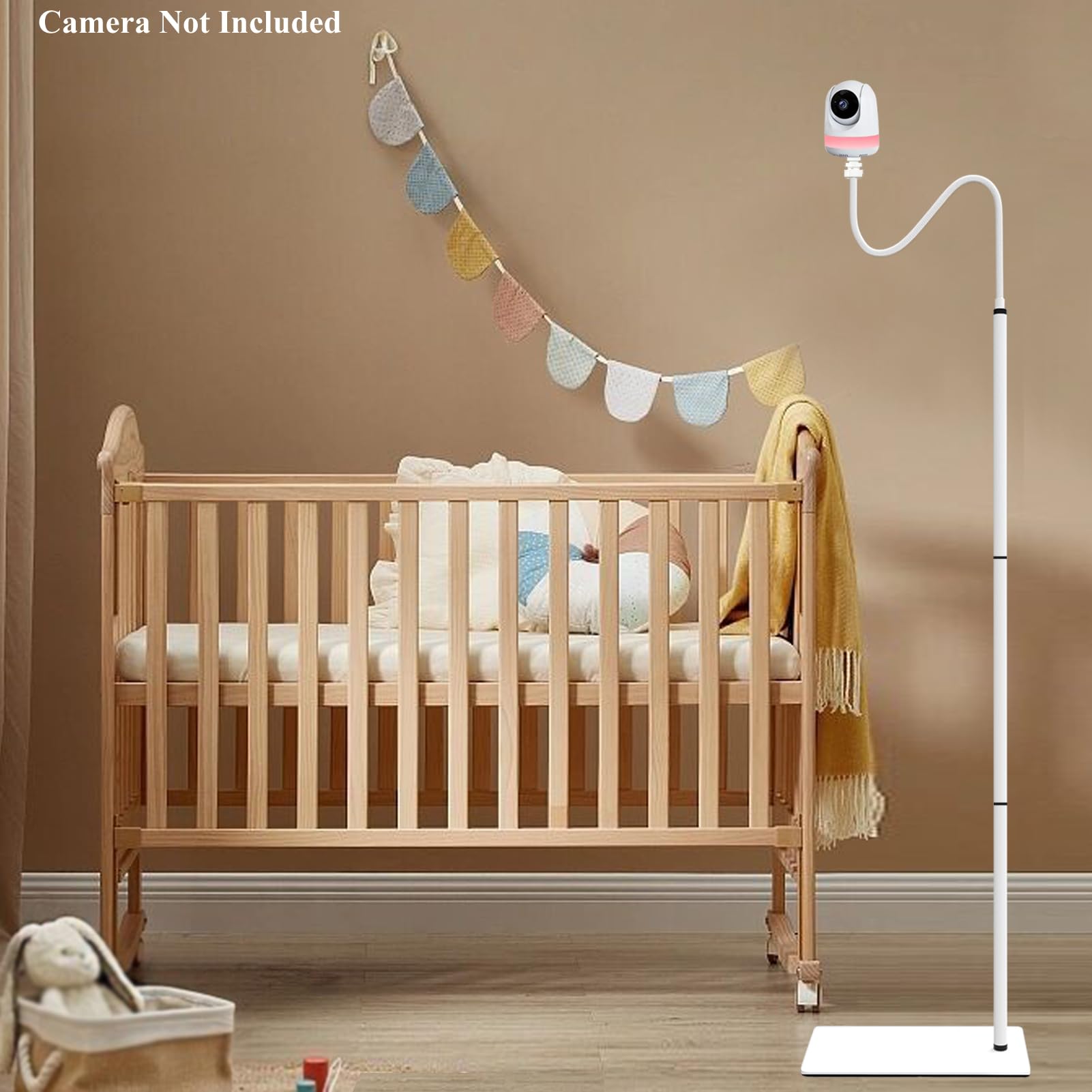 68.7 Inch Baby Monitor Floor Stand Holder - Compatible with Babysense HD S2 & Max View Baby Cameras - Adjustable Baby Camera Mount Shelf (Camera Not Included) - Perfect for Nursery, Bedroom & Home Security Monitoring
