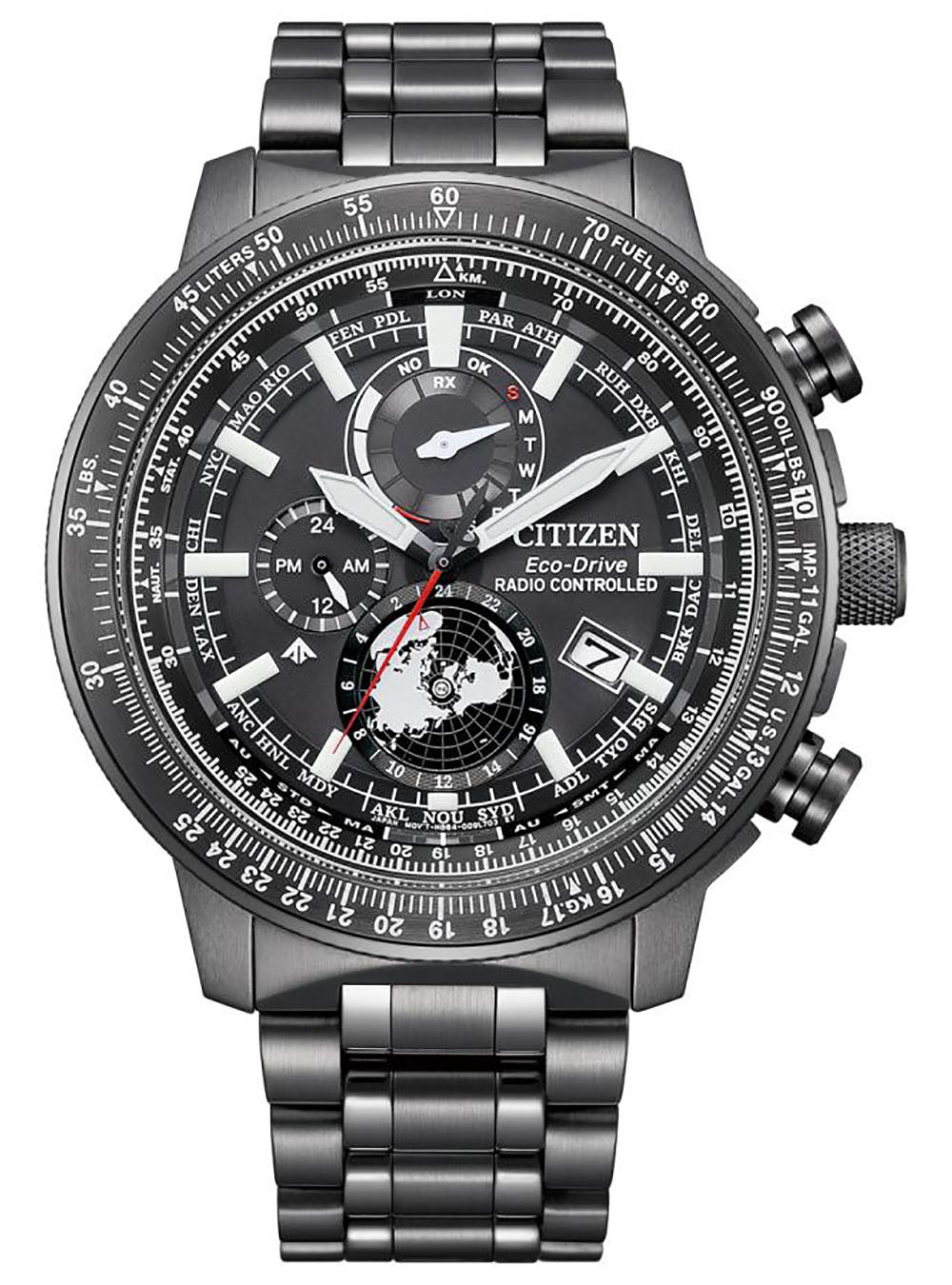 CITIZEN PROMASTER SKY Eco-Drive GEO TREKKER BY3005-56G Men's Solar-Powered Watch with Japan Movement - Perfect for Hiking, Travel & Outdoor Adventures