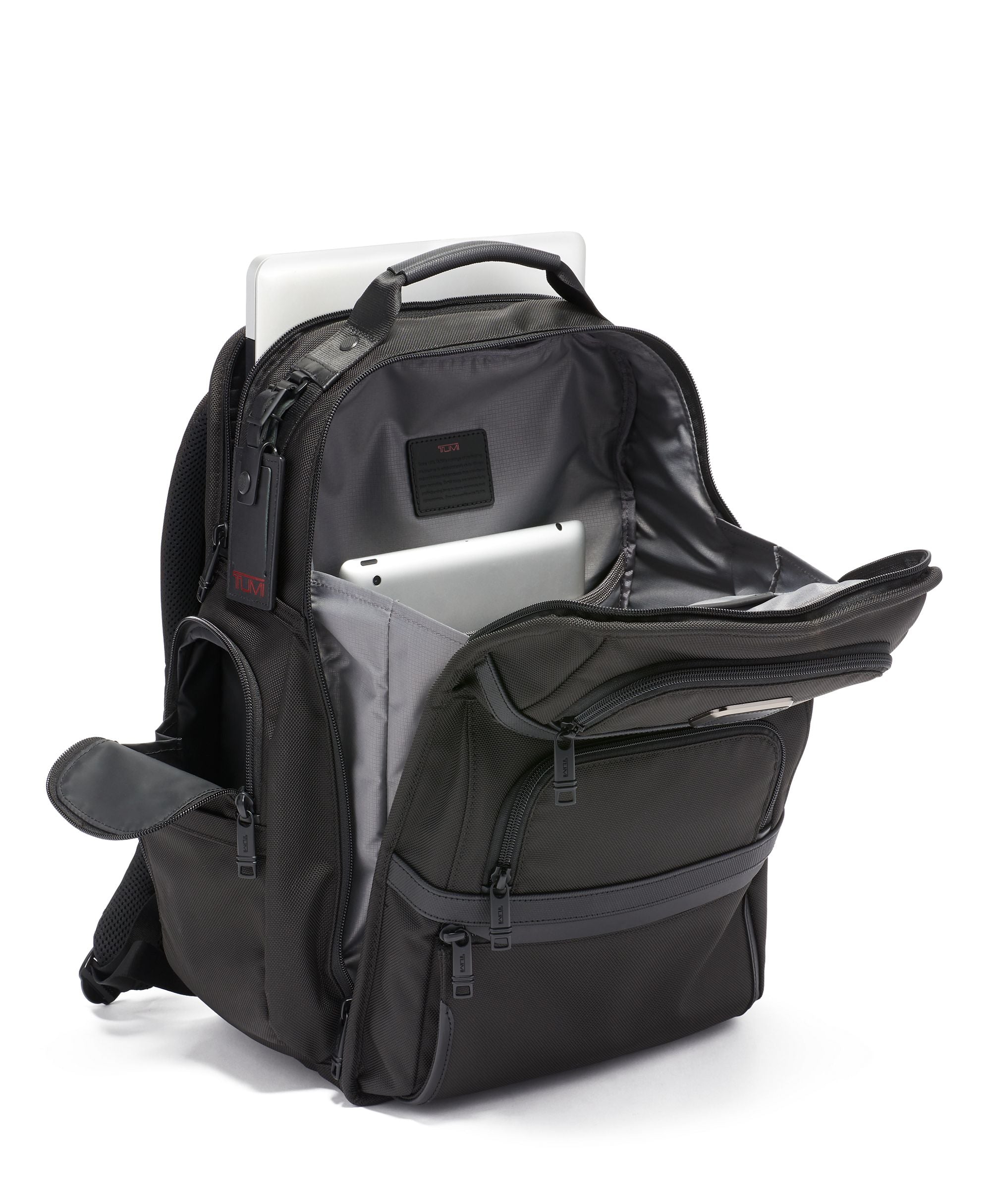 Tumi Alpha Business Backpack - Premium Leather Laptop Bag for Men & Women - Water-Resistant Travel & Work Backpack for Professionals, Commuters & Students - Fits 15.6