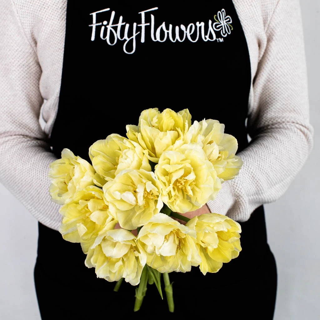 Avant Garde Double Tulips - Premium Artificial Silk Flowers for Home Decor, Wedding Centerpieces, and Floral Arrangements