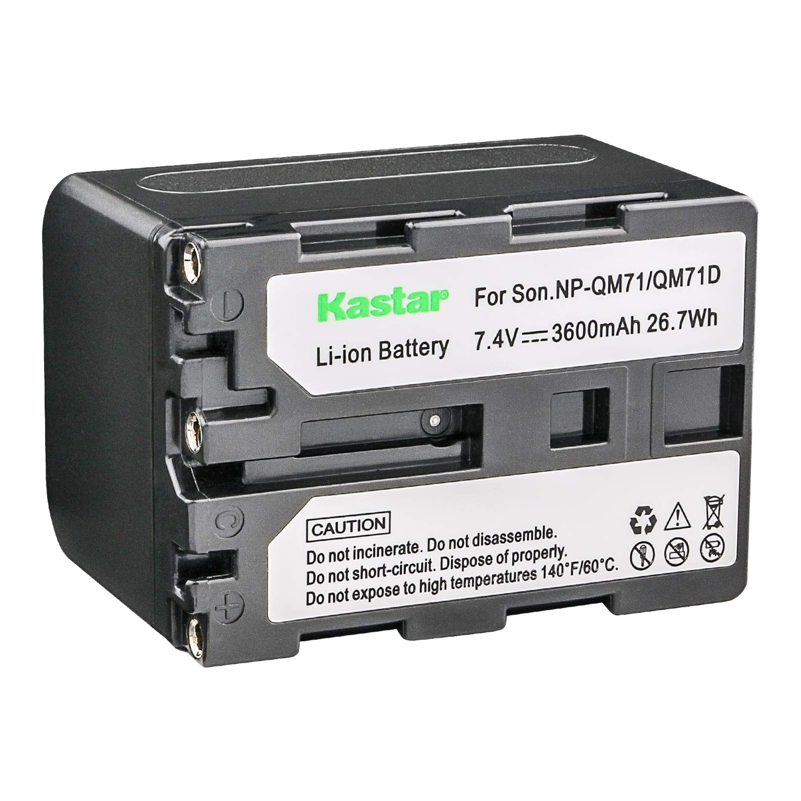 Kastar Replacement Battery Pack for Sony NP-FM30, NP-FM50, NP-FM70, NP-FM71, NP-FM90, NP-FM91, NP-QM50, NP-QM70, NP-QM71D, NP-QM90, NP-QM91D - Compatible with Sony HDR-HC1, HVR-A1U, HDR-SR1, HDR-UX1 Camcorders - Perfect for Travel, Vlogging & Professional Videography