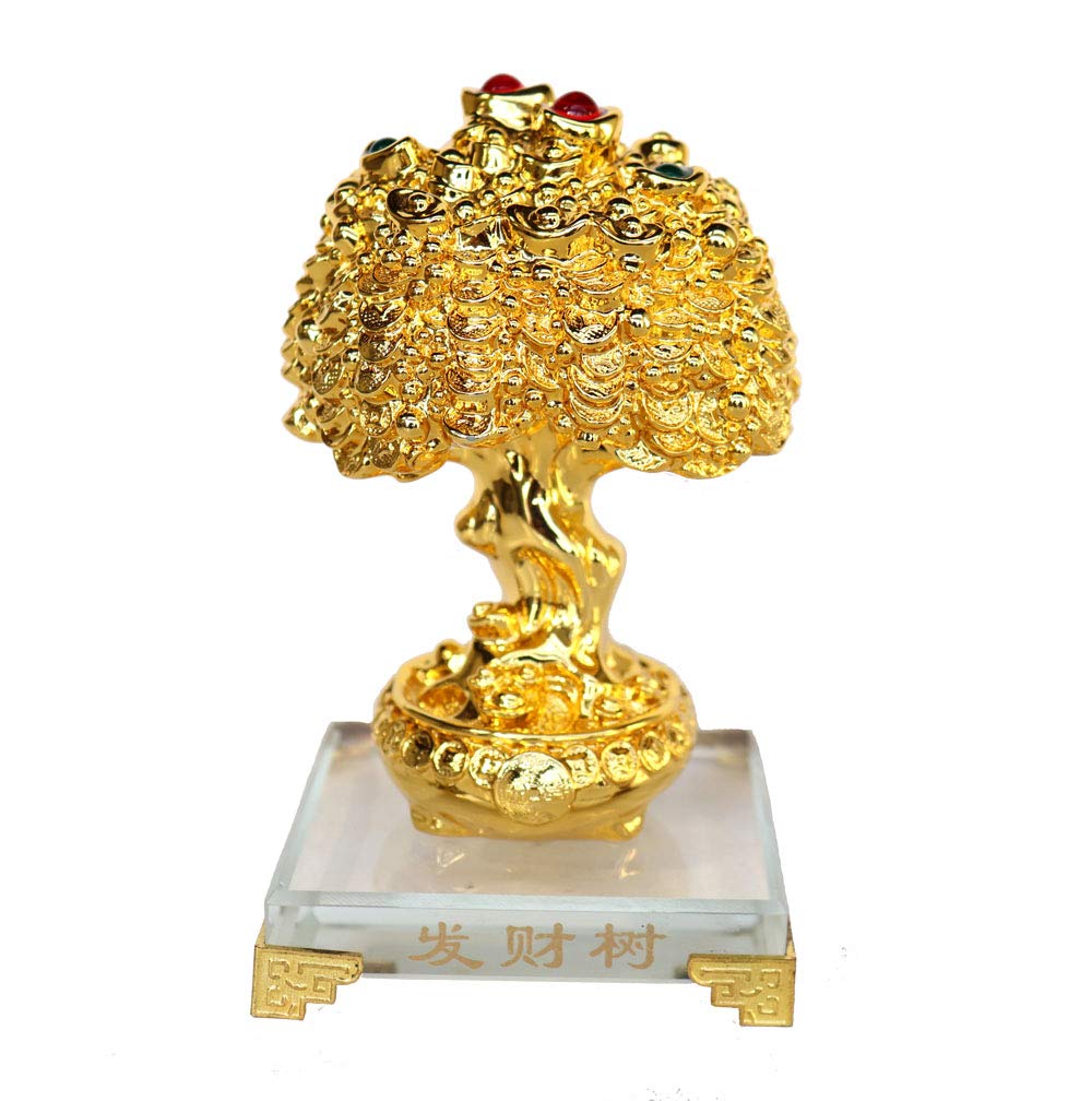 Lucky Money Tree with Jewelry for Home & Office Decor – Feng Shui Wealth Plant for Good Fortune & Positive Energy