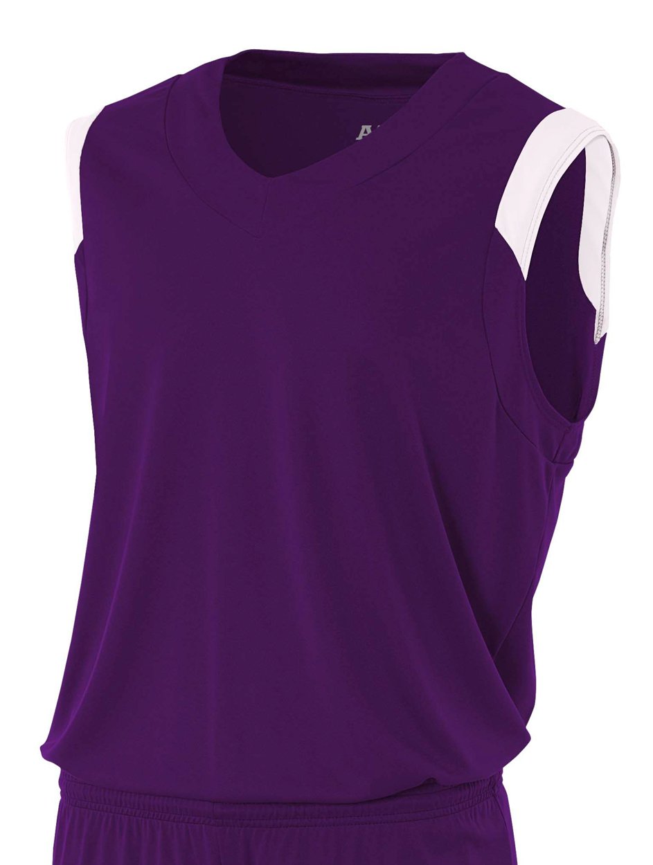 A4 Men's Moisture-Wicking V-Neck Muscle Shirt - Quick Dry Athletic Tee for Gym, Running & Workout - Lightweight Performance Top for Active Lifestyle