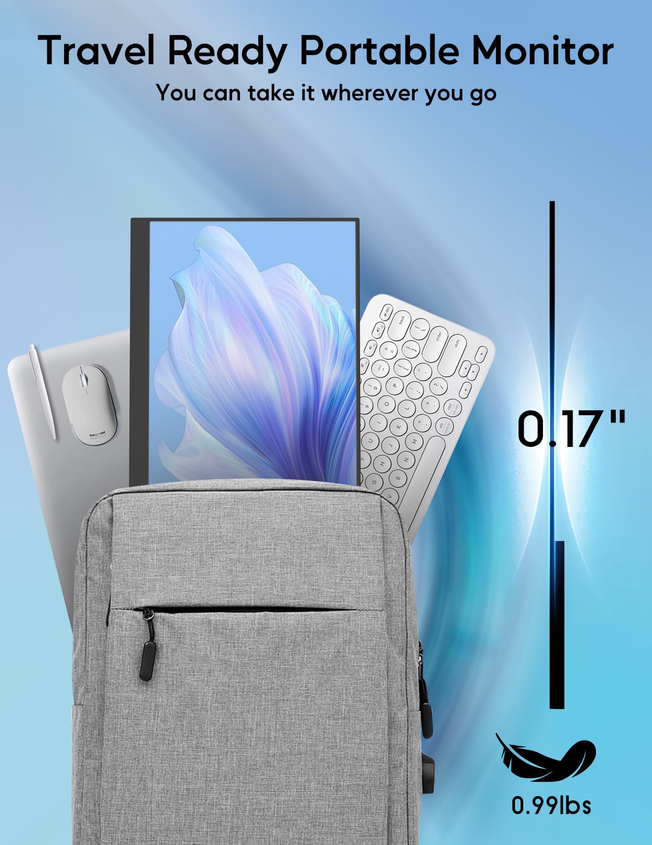 4K Portable Monitor 13.3