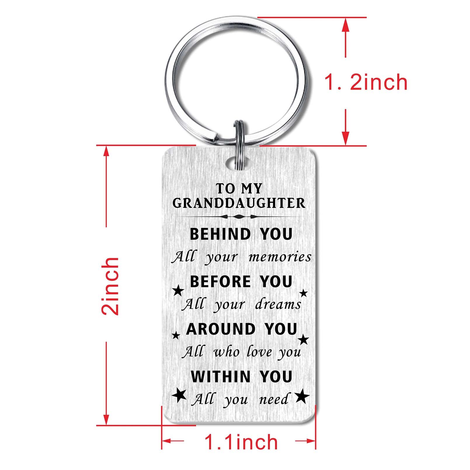 2025 Graduation Gifts - Personalized Class of 2025 Keychain with 'Behind You All Your Memories' Engraving - Perfect Graduation Present for High School & College Grads - Great for Commencement, Yearbook Signing & Alumni Reunions