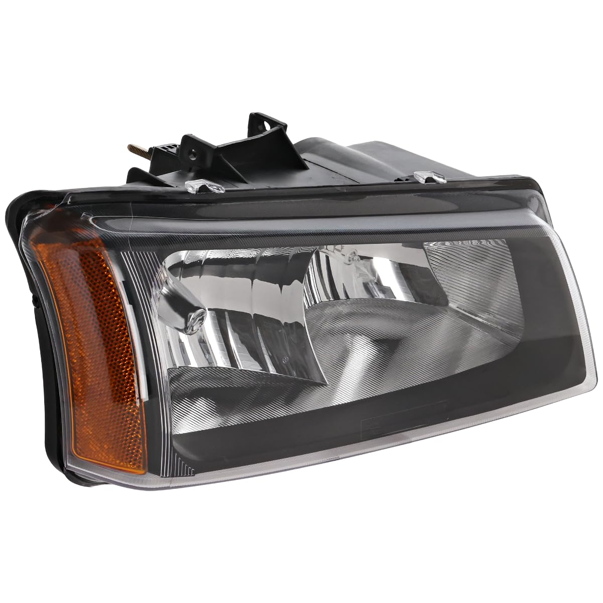 BAP For 2003-2006 Chevy Silverado Right Side Headlight Assembly - Halogen Fluted Reflector Replacement (Includes 2007 Classic) - CAPA Certified - Perfect for Night Driving & Off-Road Use