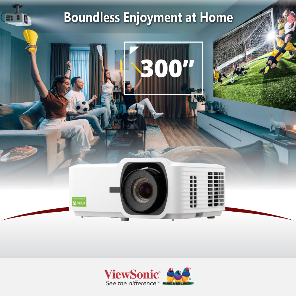 ViewSonic LX700 4K UHD Laser Projector - 3500 ANSI Lumens, HDR10, 240Hz Refresh Rate for Home Theater, Gaming & Outdoor Movie Nights