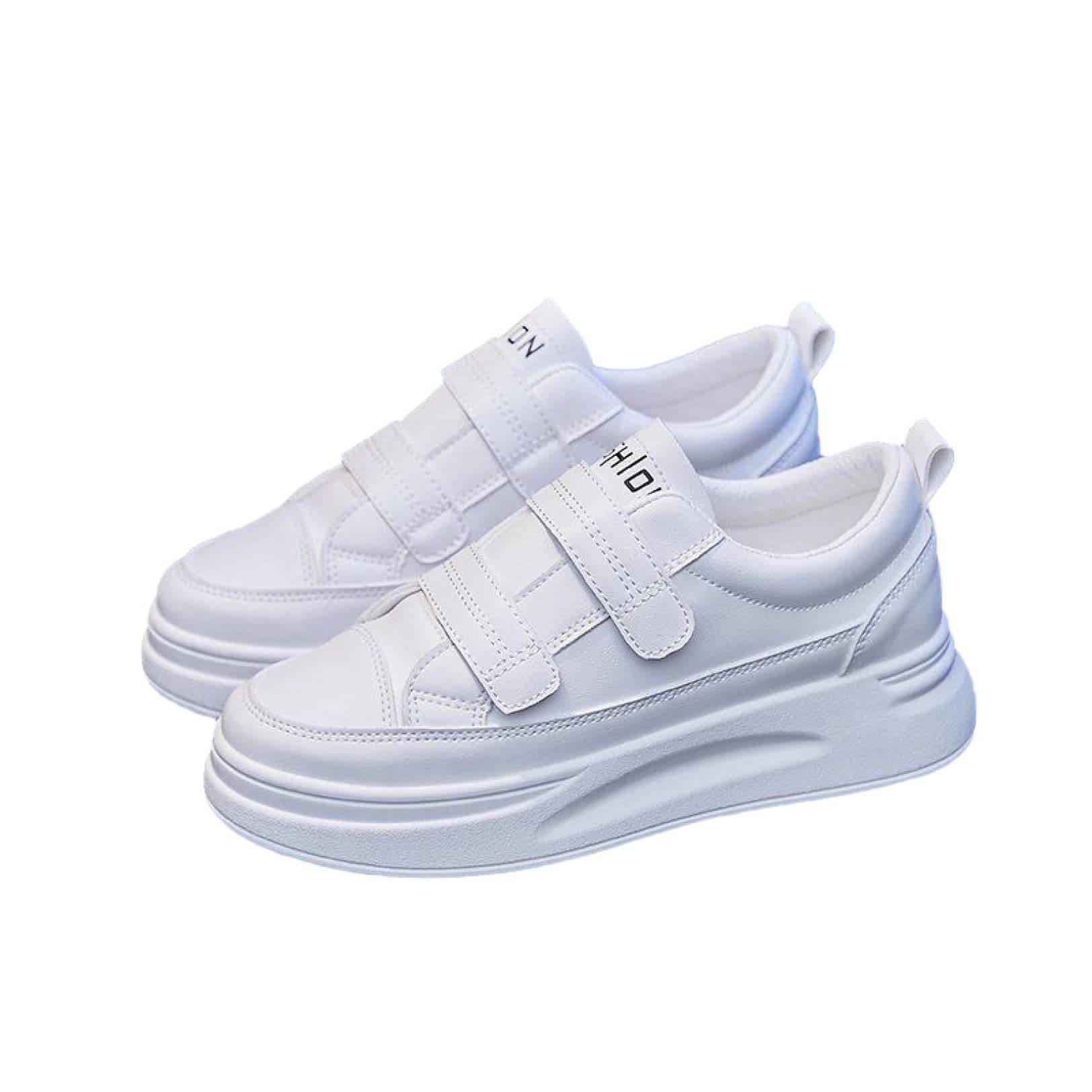 Women's Platform Wedge Sneakers - Comfortable Athletic Walking Shoes with Hook & Loop Closure, Round Toe & Mid Heel for Fashion & Support | Perfect for Casual Outfits, Workouts & Everyday Wear