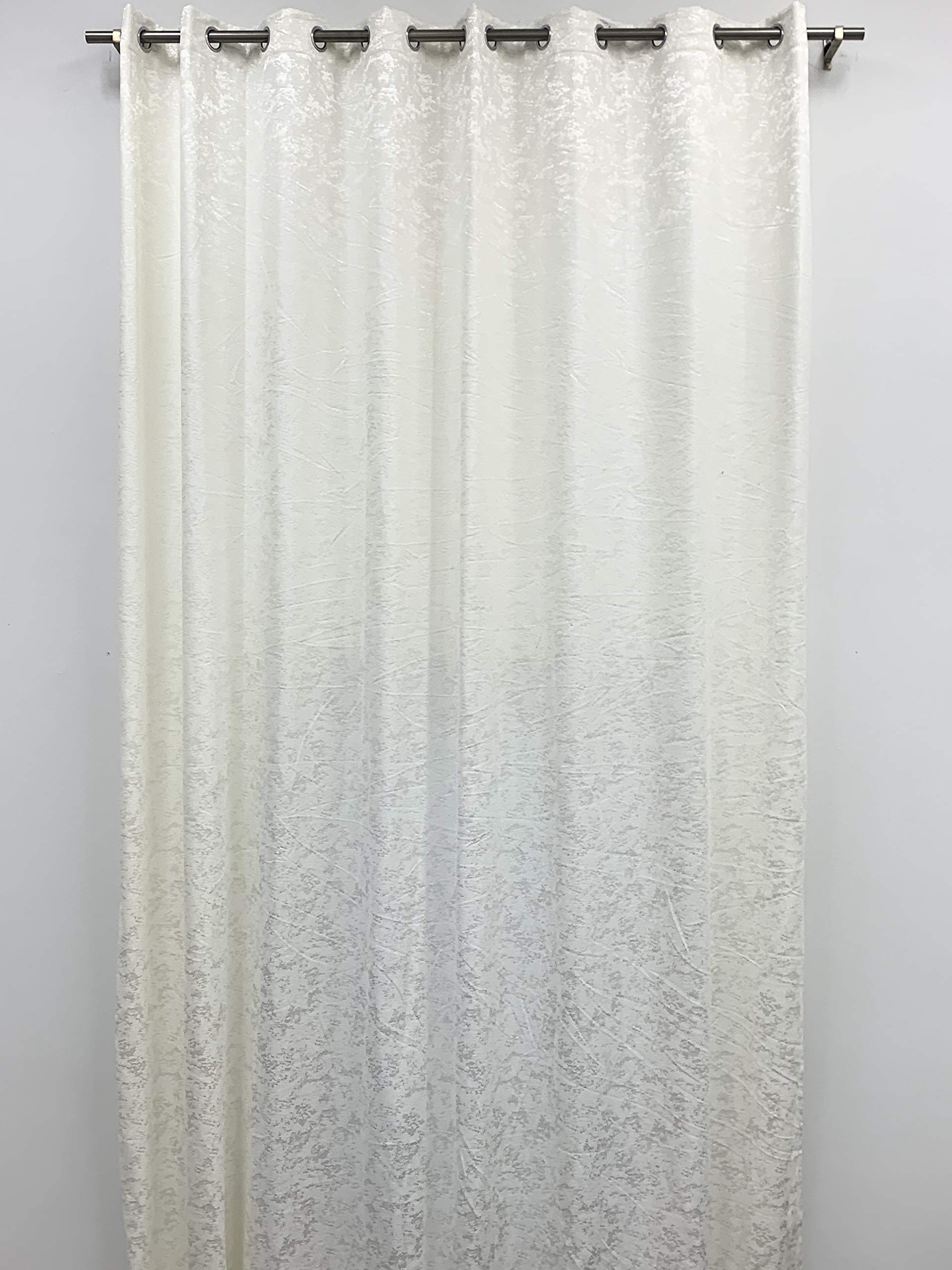 Custom Extra Long Marble Velvet Drapes 8-24 ft for 2 Story High Ceilings - Vanilla 50