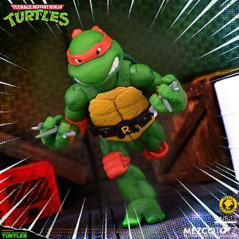Teenage Mutant Ninja Turtles Deluxe Animated Series Action Figure - Mezco One:12 Collective - Collectible TMNT Toy for Fans & Display - Perfect for Gifts, Collections & Home Decor