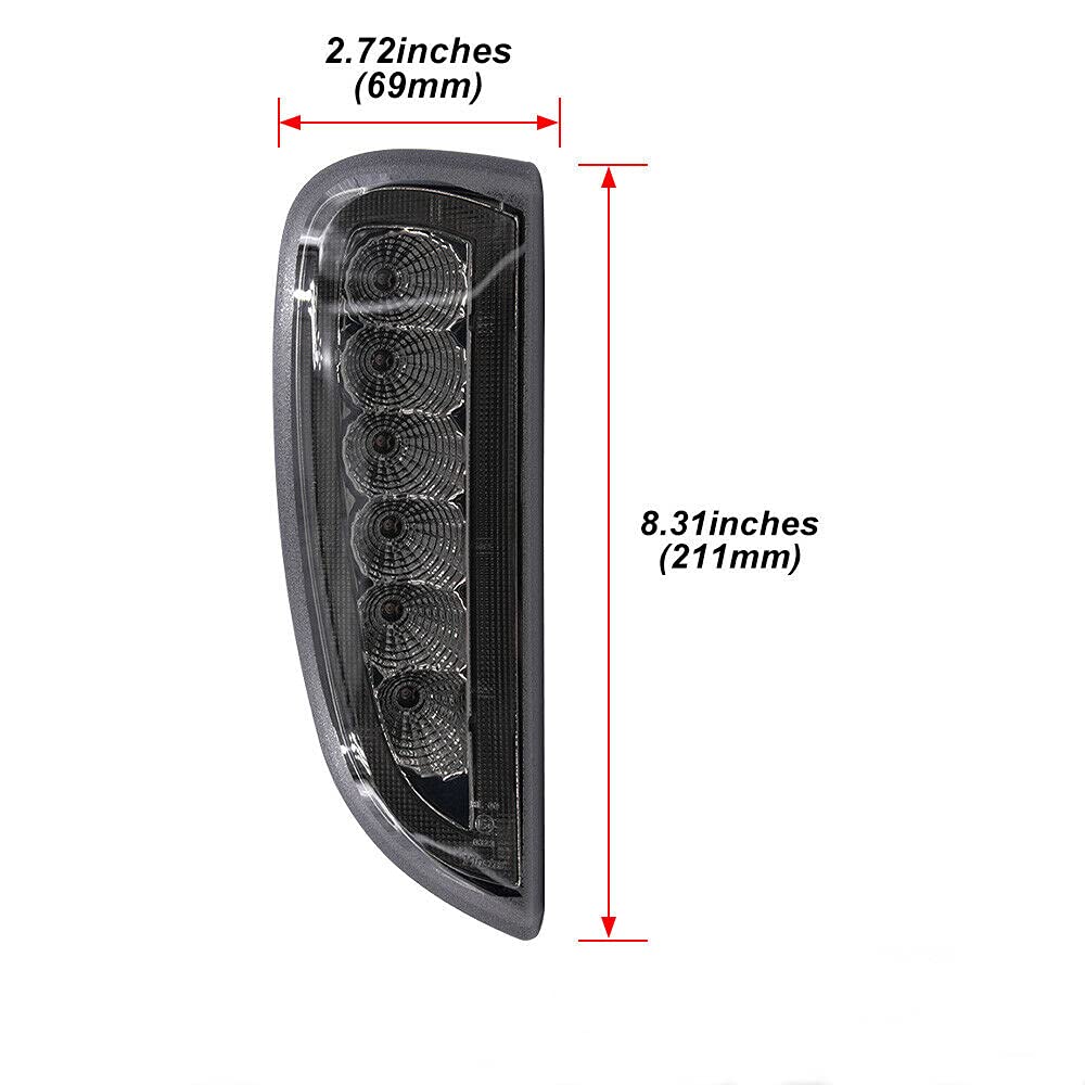 2006-2010 Porsche Cayenne 967 LED Daytime Running Lights (DRL) & Turn Signal Lamps - Smoke White/Amber DRL Fog Light Bulbs | Enhanced Visibility & Style for Day & Night Driving