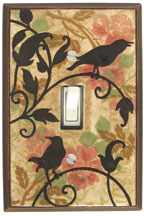 Vintage Songbirds Single Switch Plate Cover - Decorative Outlet Cover for Home Decor - Perfect for Living Room, Bedroom, and Nursery Wall Decor