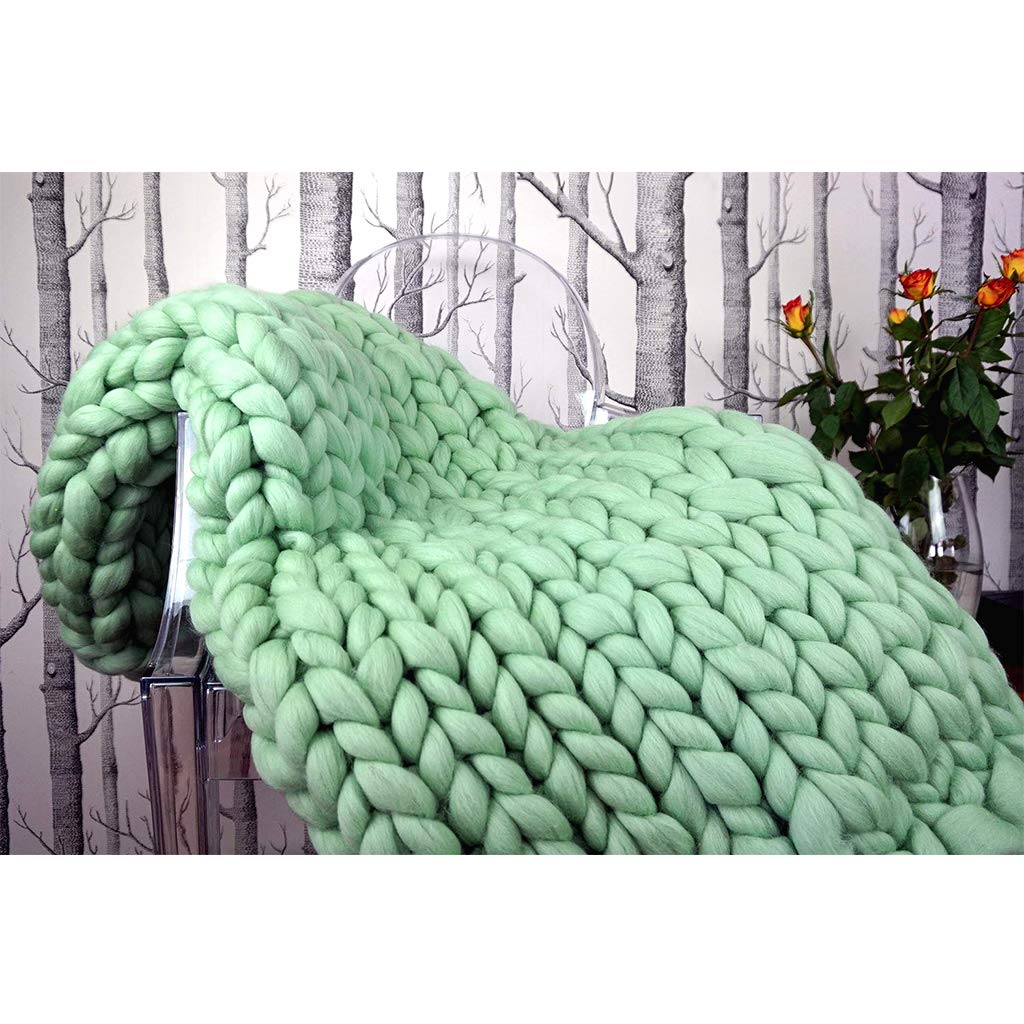 Premium Non-Mulesed Chunky Wool Yarn - Extra Thick Hand Knitting Yarn for Giant Chunky Knit Blankets & Throws - Perfect for DIY Home Decor, Cozy Winter Projects and Handmade Gifts