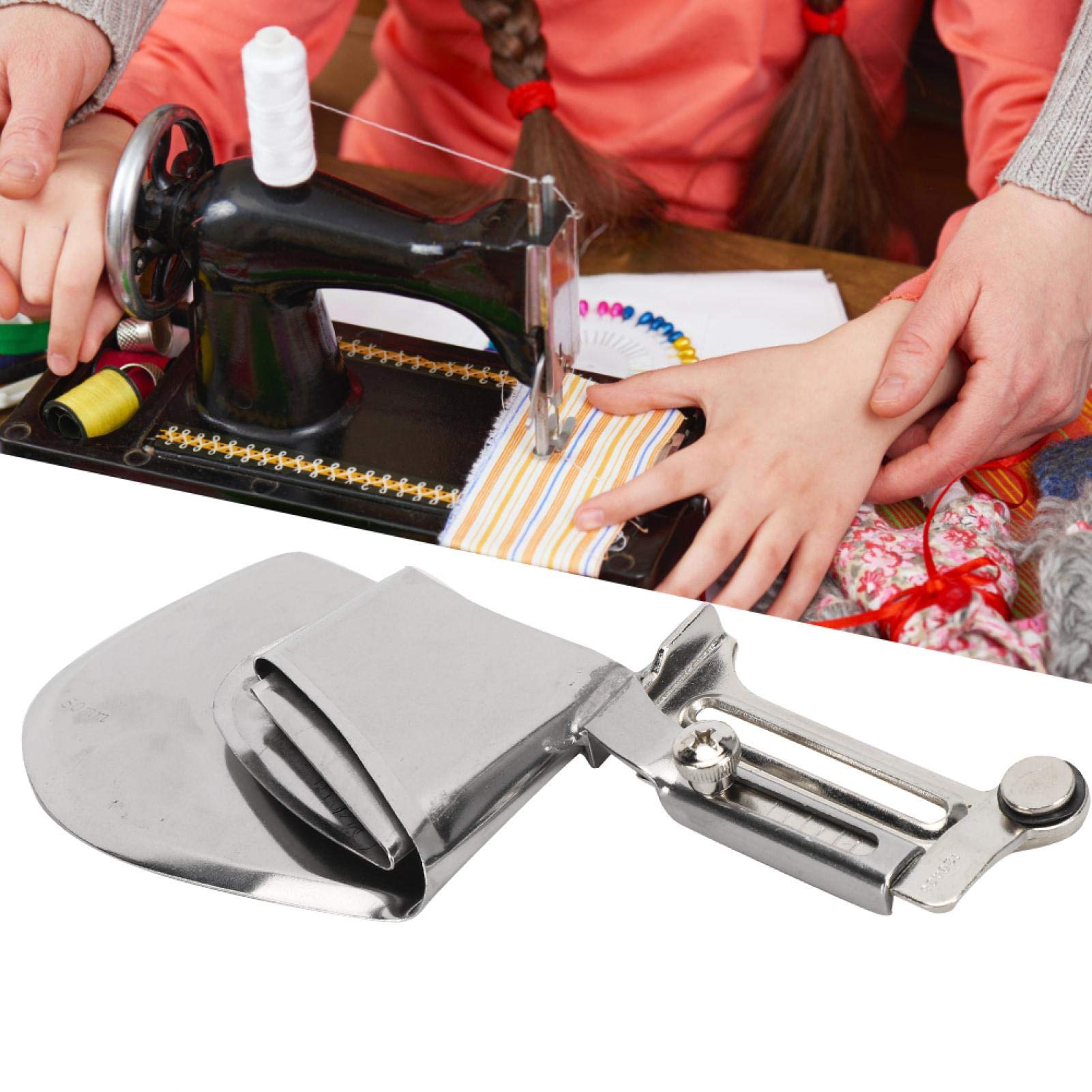 Oumefar Walking Foot Sewing Machine Presser Feet Set - 5cm Folder Lockstitch, Hemmer Rolled Hem & Binding Attachment for Home Textile, Curtains & DIY Projects | Perfect for Quilting, Upholstery & Fabric Crafts