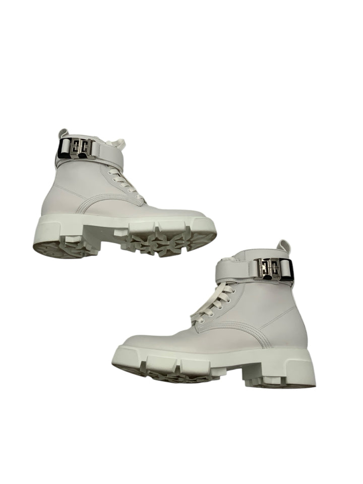 Givenchy Terra 4G Buckle Ankle Boots for Women | US Size 7.5 (EU 38) | Stylish Leather Booties for Fall & Winter | Perfect for Office, Date Night & Casual Outings