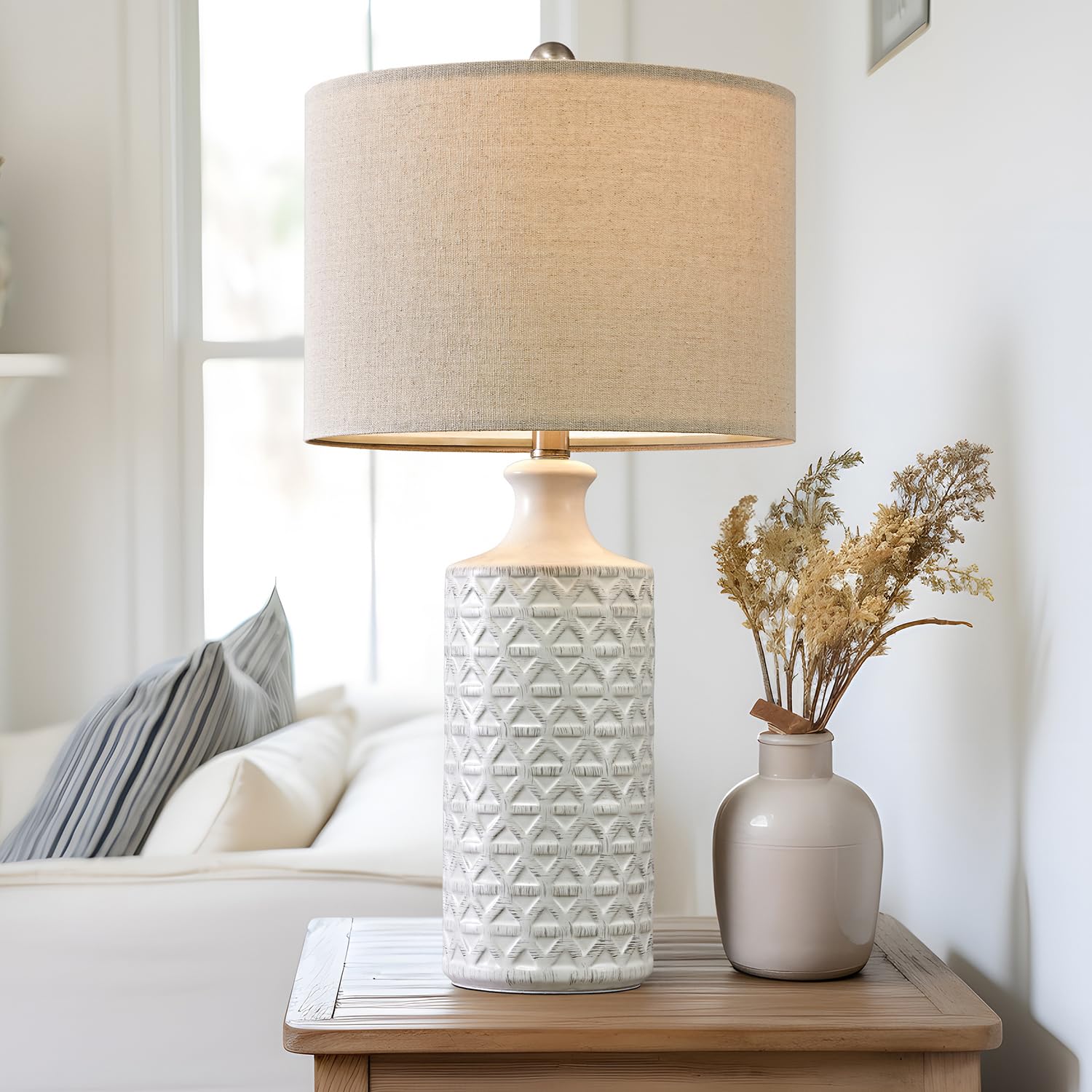 Modern Ceramic Table Lamps Set of 2 - 24.75
