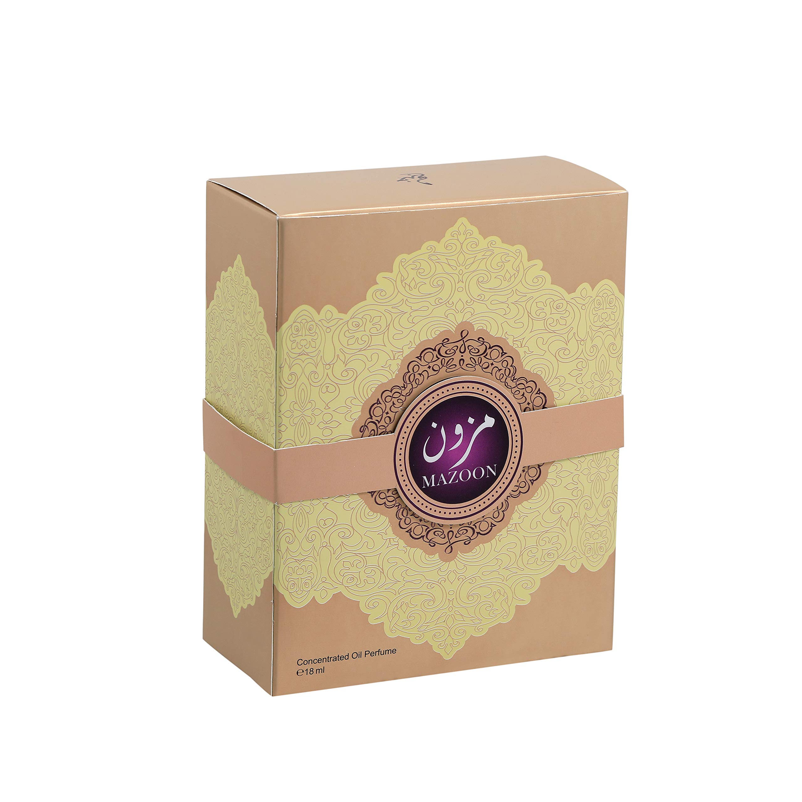 KHADLAJ Mazoon Rose Gold Unisex Perfume Oil - 18ml Concentrated Fragrance for Men & Women | Perfect for Date Nights, Special Occasions & Daily Wear