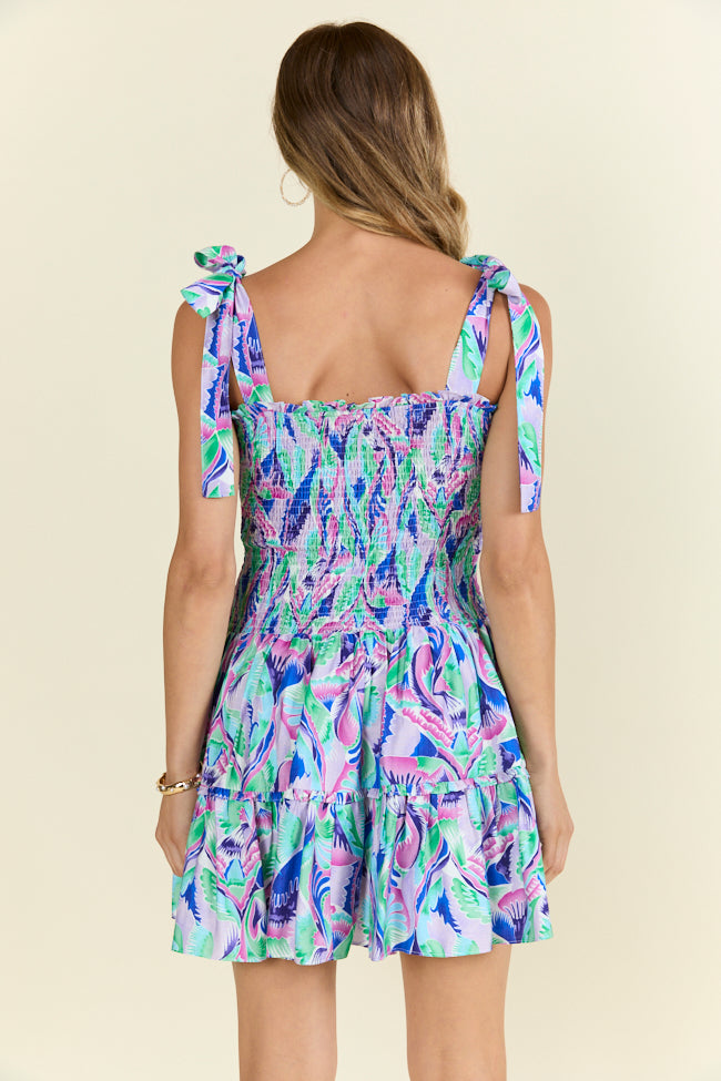 Colorful Feather Print Mini Dress - Flirty & Fun Party Outfit for Women | Perfect for Night Out, Club, Date Night & Summer Events