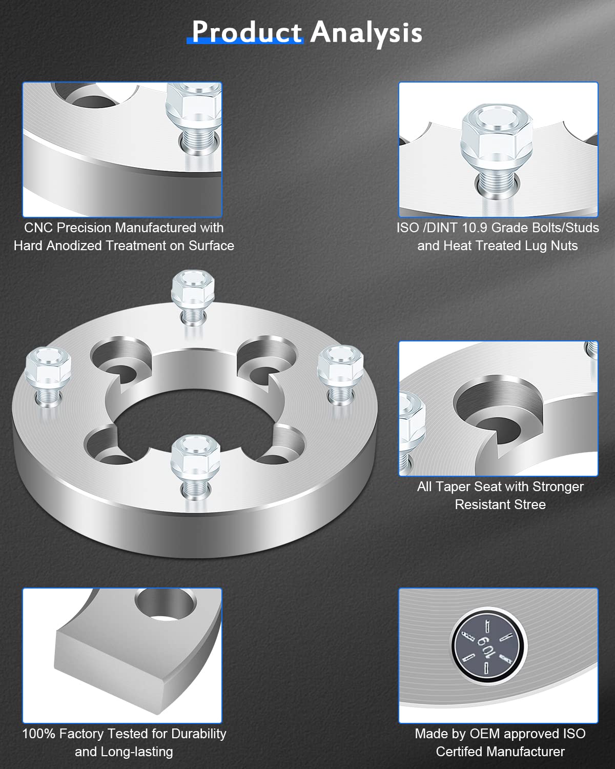 ECCPP 1 Inch Wheel Spacers & Adapters (2PCS) - 4x100 to 4x137 Bolt Pattern Conversion for ATV/UTV - Compatible with Bombardier (1999-2005), Can-Am (1981-1986, 1988-2017), Honda (74mm 3/8 Studs) - Perfect for Off-Roading, Trail Riding & Vehicle Customization