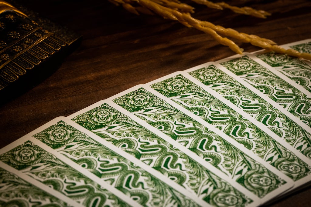 Premium Forest Green Babylon Playing Cards - Elegant Design for Poker, Magic Tricks & Card Games - Perfect for Casino Nights, Gifts & Collectors