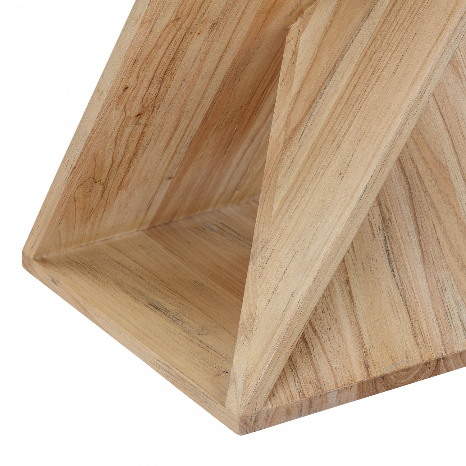 Allurette Natural Wood Side Table - Small End Table for Living Room, Bedroom, or Office - Modern Accent Table for Home Decor