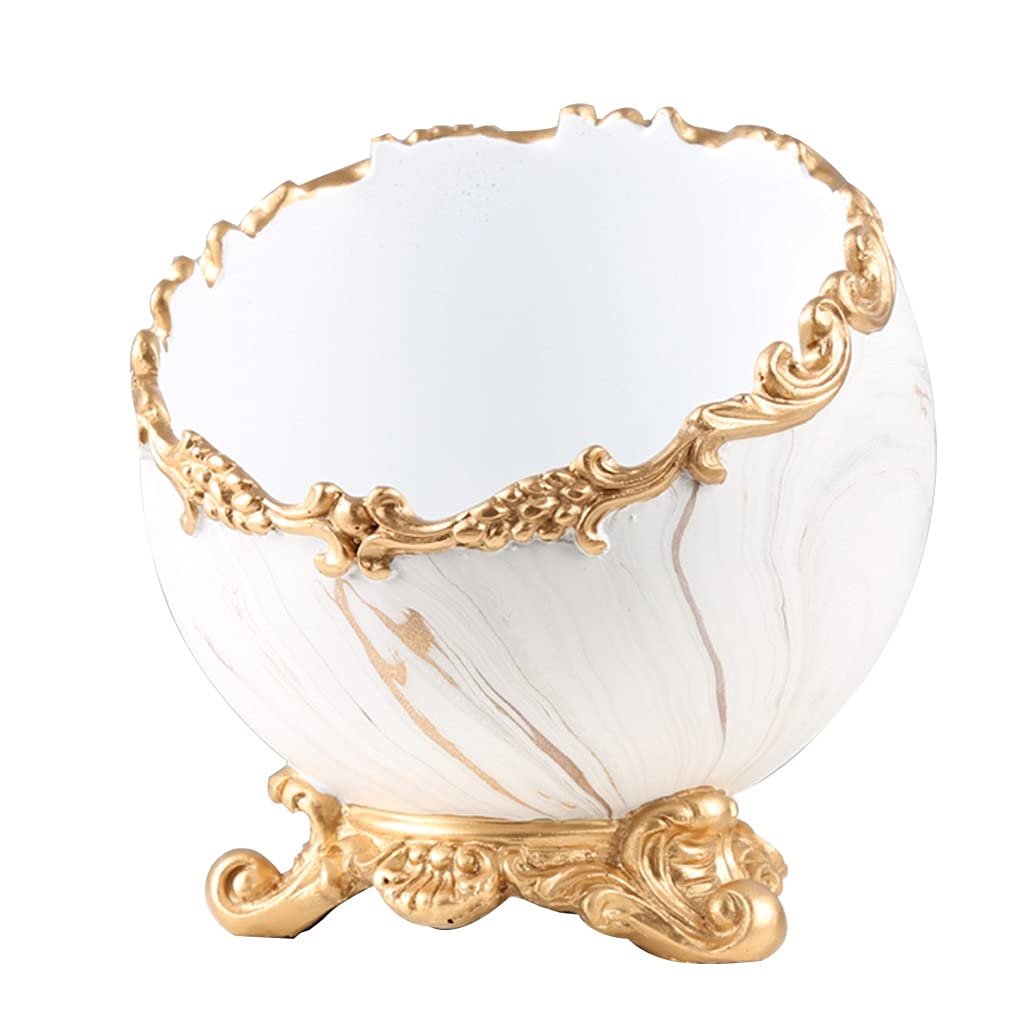 Nordic Key Storage Bowl - Decorative Tray for Home Décor, Desktop Candy Dish Organizer, Snack Container | White | Perfect for Entryway, Living Room & Housewarming Gifts