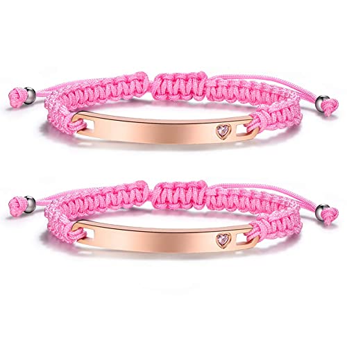 2pcs-Rose Gold with Gem