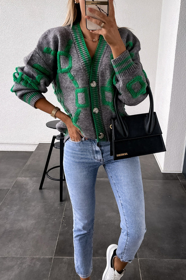Stylish Loose Button Up Cardigan for Women - Soft & Comfortable Open Front Knit Sweater | Perfect for Office, Casual Outfits & Layering in Fall/Winter