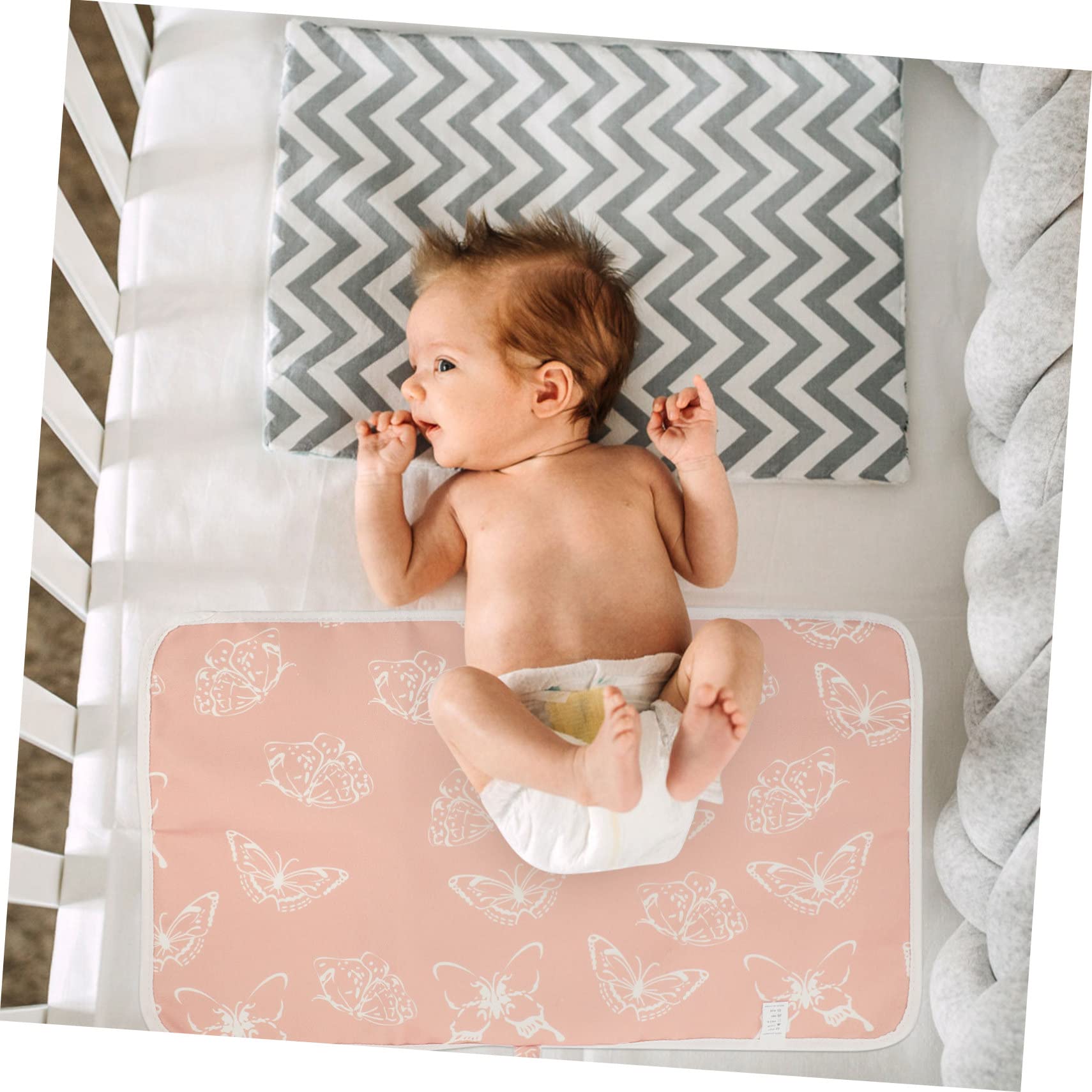 Totority 3-Piece Portable Baby Changing Mat Set - Soft Polyester Cotton Diaper Changing Pad for Newborns & Infants - Perfect for Travel, Nursery, and On-the-Go Diaper Changes