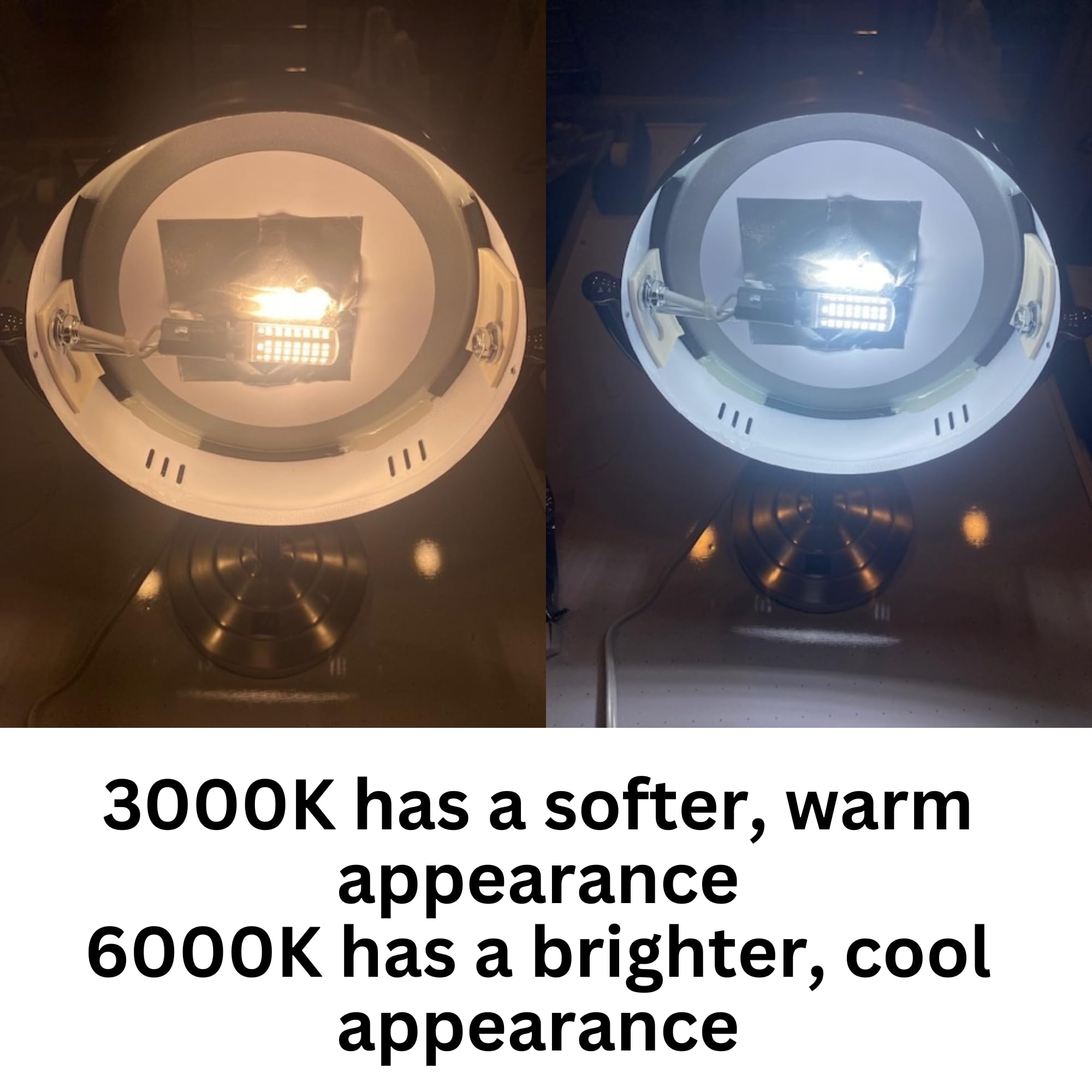 JERDON LED Light Bulbs for Makeup Mirrors - 6000K Cool White (2 Pack) - Energy Efficient Replacement Bulbs - Perfect for Vanity, Bathroom & Dressing Room Lighting