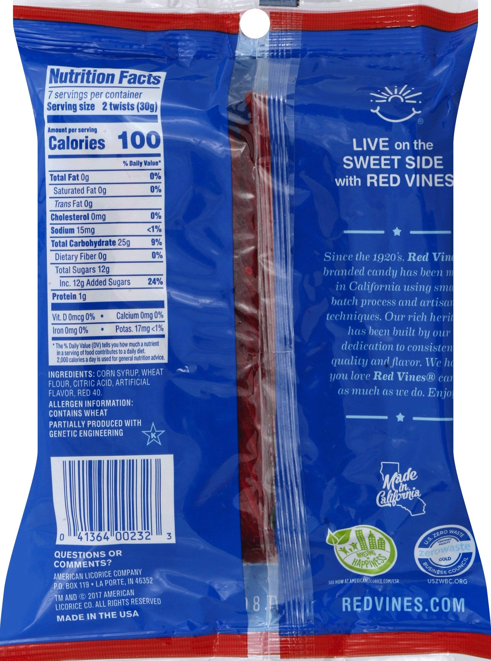 Red Vines Jumbo Licorice Candy - Original Red Flavor, 8oz Bags (12 Pack) - Soft & Chewy Twists for Parties, Movie Nights & Snacking