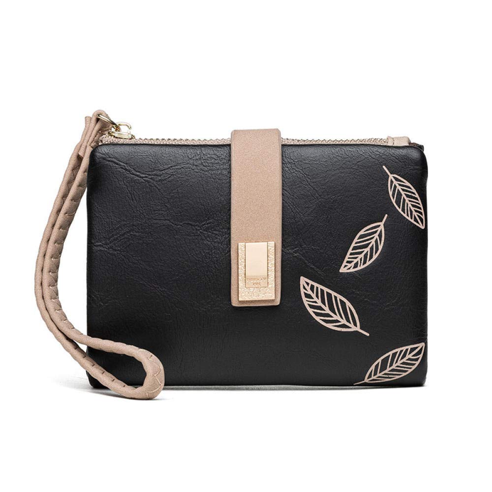Stylish Small Wallets for Women - Slim RFID Blocking Card Holder with Zipper Coin Purse & Wrist Strap | Perfect for Everyday Use, Travel, and Night Out