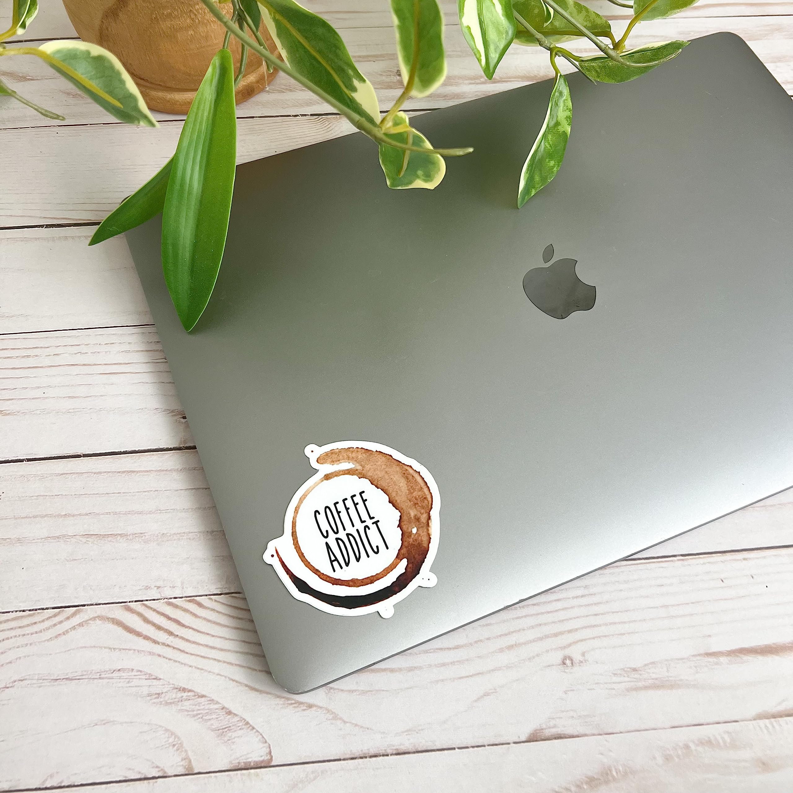 Coffee Lover Stickers - Waterproof Vinyl Decals for Hydro Flask, Laptop, Water Bottle | Perfect for Coffee Addicts & But First Coffee Fans | Great for Office, Travel, Gifts & Personalizing Drinkware