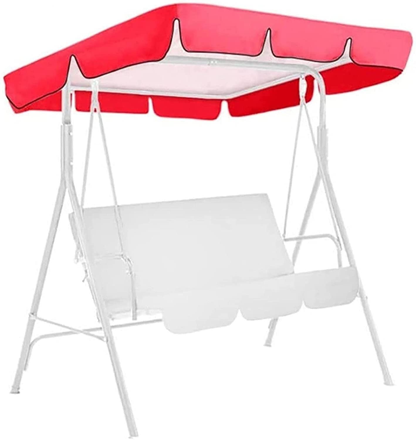 Waterproof Oxford Swing Canopy Replacement for Garden Swing Seat - 142x120x18cm (56x47x7inch) - Durable Outdoor Swing Cover for Patio, Backyard, and Porch Use