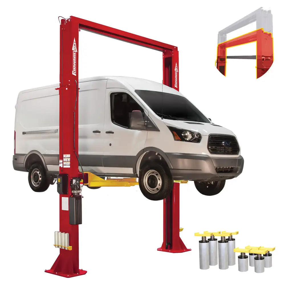 Forward DP15 15K Heavy Duty Two Post Lift - Professional Auto Repair Shop Car Hoist for Trucks & SUVs - Perfect for Vehicle Maintenance, Tire Changes & Brake Services