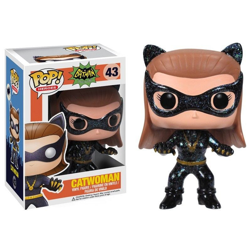 1960s Classic Batman Pop! Vinyl Figure - Catwoman 1966 TV Series Collectible | Perfect for Superhero Fans, Comic Book Collectors & Home Office Decor